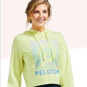 Peloton lightweight raw hem hoodie